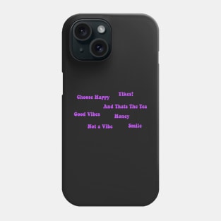 Bright Magenta VSCO Word Sticker Pack Phone Case