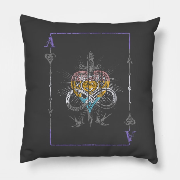 Grey Ace Pride Pillow by ThisIsNotAnImageOfLoss