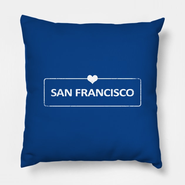 San Francisco City, San Francisco County, California, USA 03 Pillow by ShopBuzz