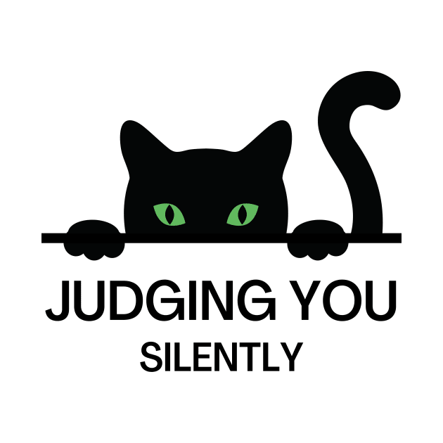 Judging You Silently Cat Humor by Novelty-art