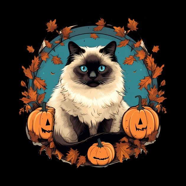 Birman Cat Halloween, Cat Lover by dukito