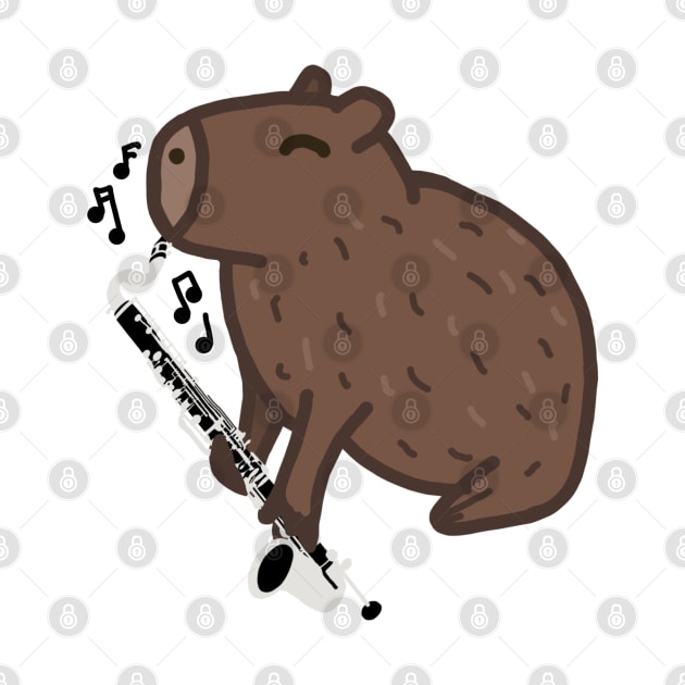 Bass Clarinet Capybara by Artstuffs121