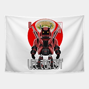 Ramen with robot Tapestry