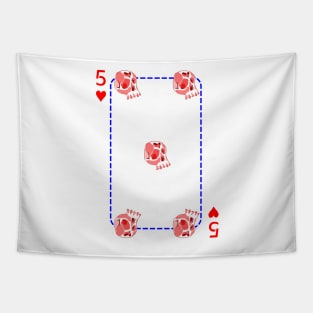 5 of hearts Tapestry