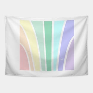 Art Deco Pastel Rainbow #minimal #art #design #kirovair #buyart #decor #home Tapestry