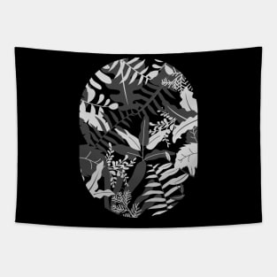 Botanical Greyscale Tapestry