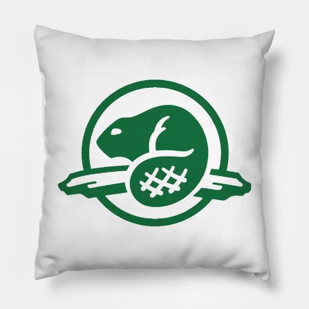 Parks Canada Green Logo Pillow by geopilled