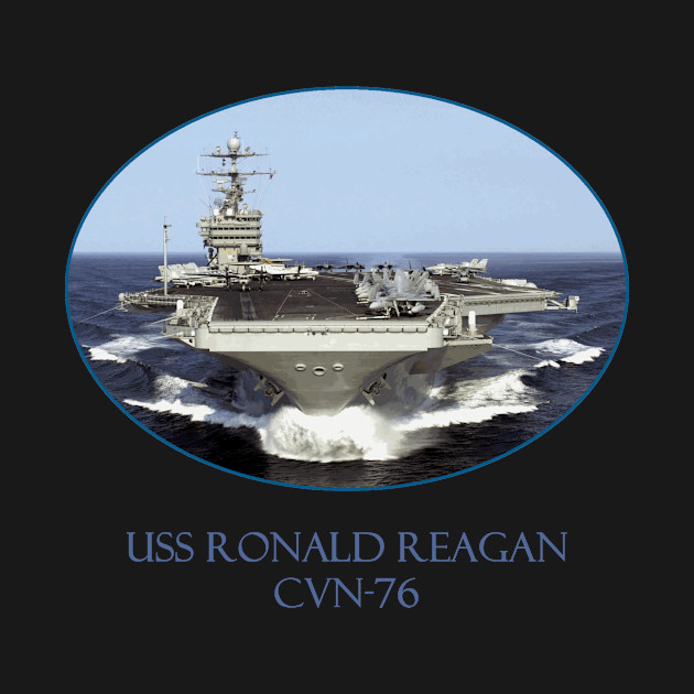 Disover USS Ronald Reagan CVN-76 - Aircraft Carriers - T-Shirt