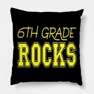 6th Grade Rocks Pillow