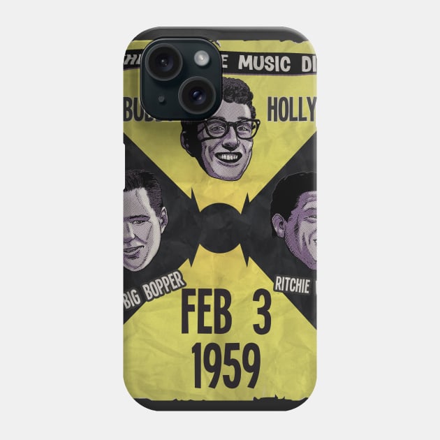 The Day the Music Died Phone Case by jomiha