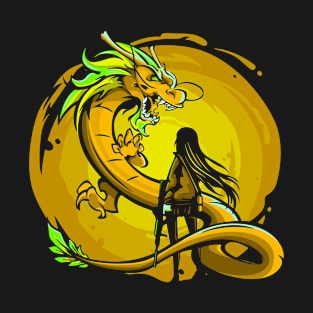 Dragon Girl (yellow) T-Shirt
