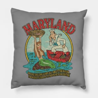 Maryland - Where Sailors Learn All About The Water 1961 Pillow