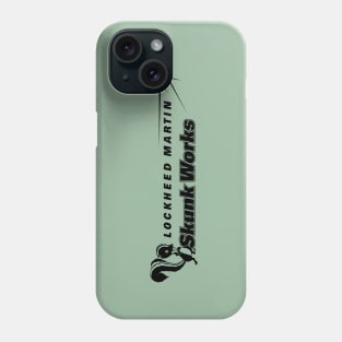 Lockheed Martin Skunk Works Logo (black) Phone Case