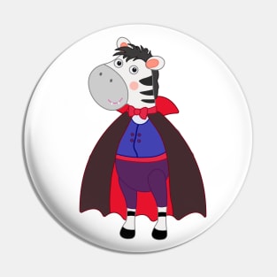 Mr Zebra - Dracula Halloween costume Pin