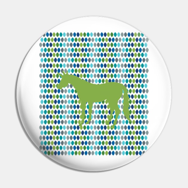 Greenery Unicorn V02 Pin by Thatssounicorny