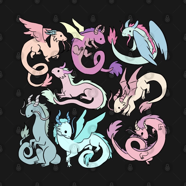 Cute dragons illustration by Yarafantasyart