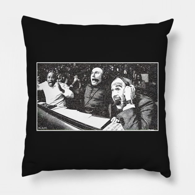 Rogan, Anik and DC Drawing Pillow by SavageRootsMMA