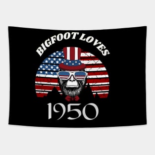 Bigfoot loves America, and 1950 Tapestry