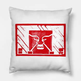G1 Windscreen Sticker Face (RED) Pillow