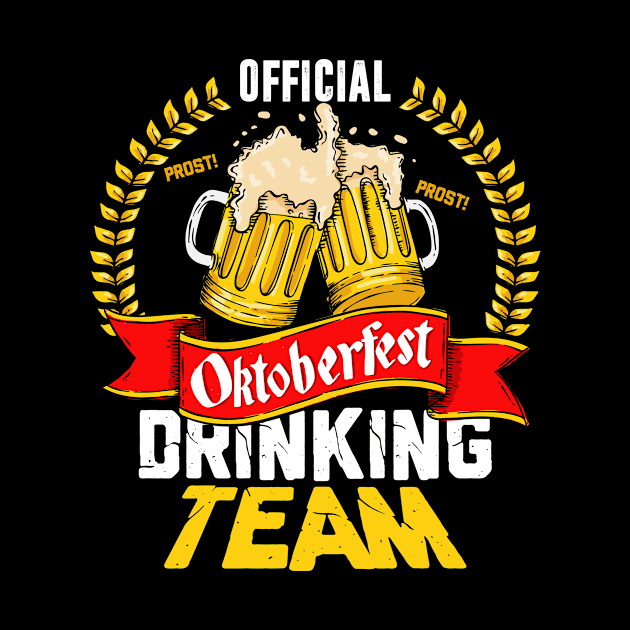 Official Oktoberfest Drinking Team Funny Bee Day by folidelarts