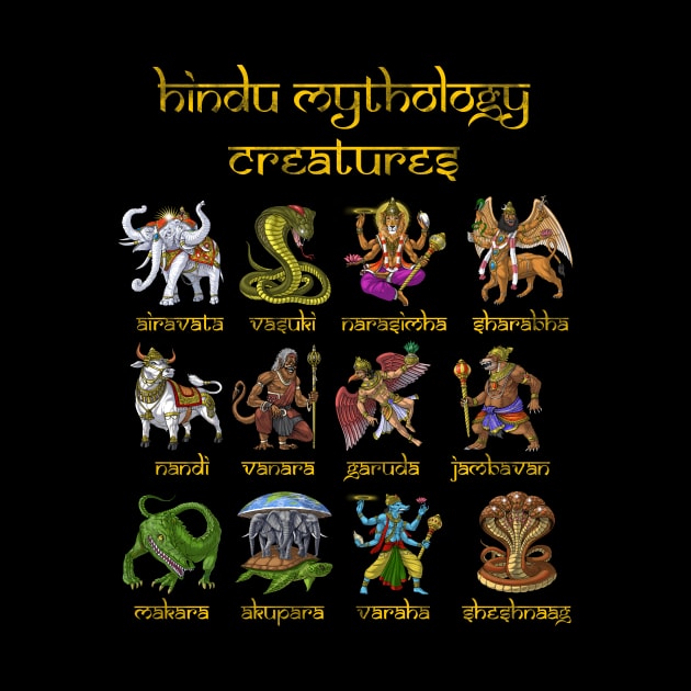 Hindu Mythical Creatures by underheaven