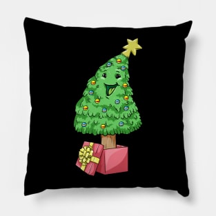 Funny christmas tree Pillow