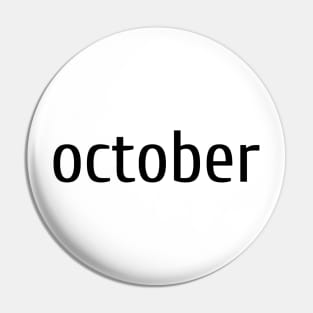 October Pin