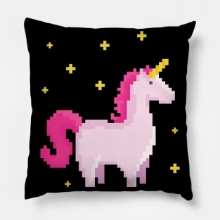 Pixel Art Unicorn Funny Pop Art Gaming Pillow