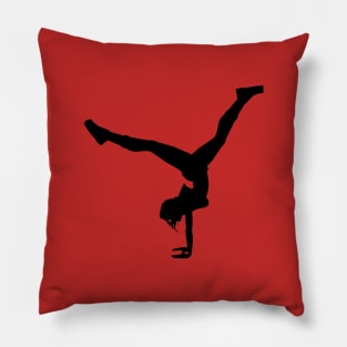 LARA CROFT HANDSTAND (ANGEL OF DARKNESS SILHOUETTE) Pillow