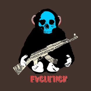 Evolution · (The Monkey Man &  The Gun) T-Shirt