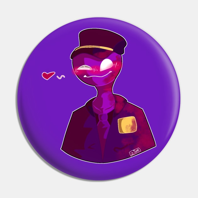 Purple guy Pin by TheUntamed_Hyenaden