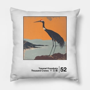 Yasunari Kawabata - Minimal Style Graphic Artwork Pillow