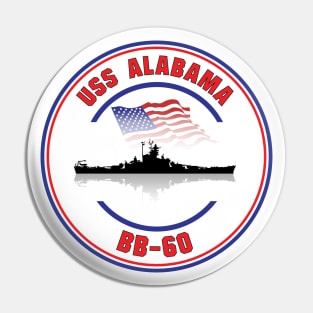 USS Alabama BB-60 Pin