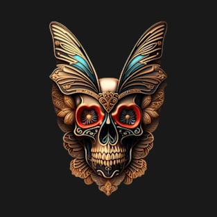 Skull - Butterfly - Tatoo - 03 - LXTP T-Shirt