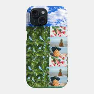 Pineapple And Palm - Tropical Phone Case