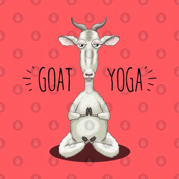 GOAT YOGA - Meditating Goat by Jitterfly