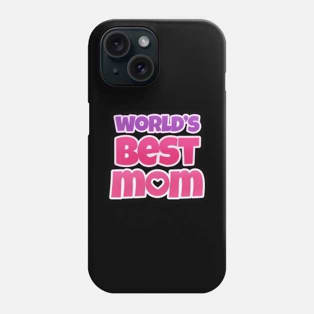World's Best Mom Classic Tshirt Phone Case by theambi
