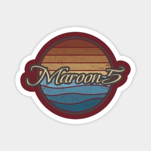 Maroon 5 Retro Waves Magnet