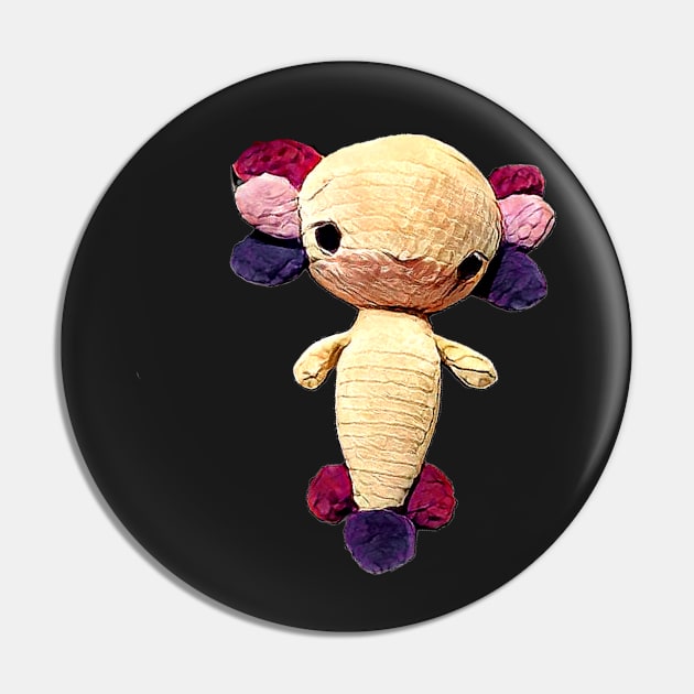 Cute axolotl to cuddle Pin by Shadowbyte91