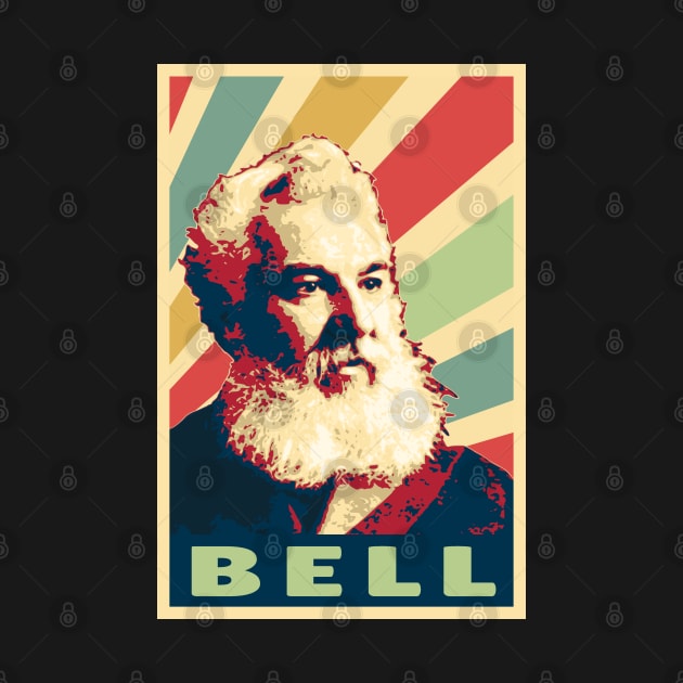 Alexander Graham Bell Vintage Colors by Nerd_art