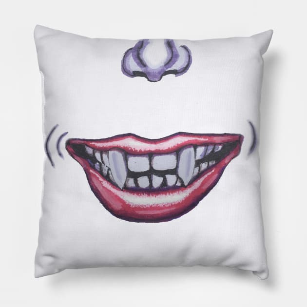 Carmilla (Female Vampire) Pillow by CaptnQUINT