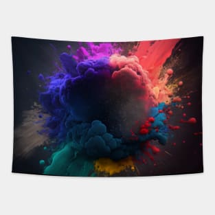 Color explosion, Colorful, With pattern, Space Tapestry