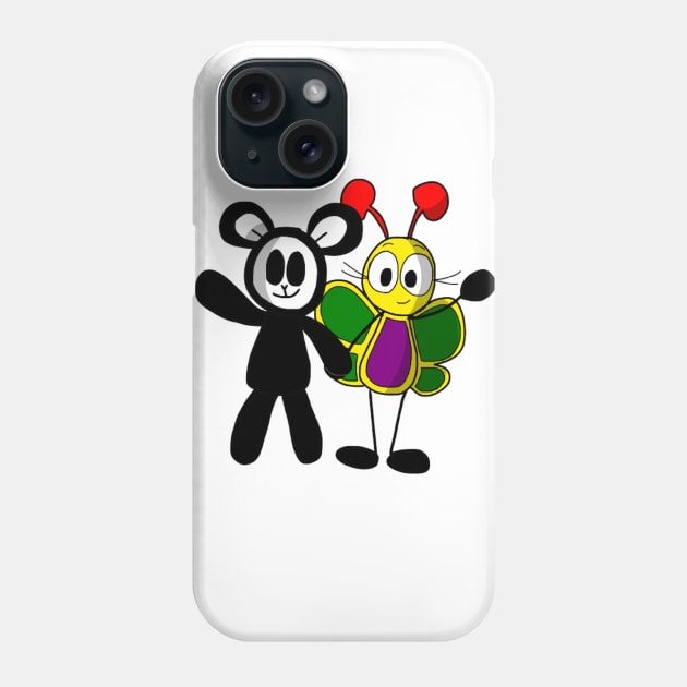 Baby Lamb and Belle Waving Phone Case by BabyLambCreations143