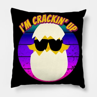 Chick and Egg with Sunglasses – Crackin’ Up Pillow