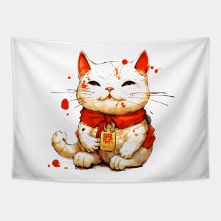 Copy of Japanese Lucky Cat: Maneki-Neko Tapestry