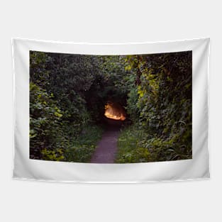 Light at the end of a tunnel Tapestry