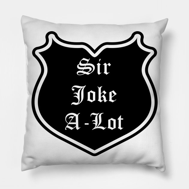 Sir Joke-A-Lot Emblem Pillow by Red'n'Rude