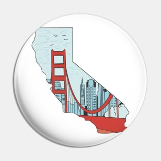 California State Love  P R t shirt Pin