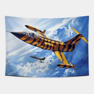 F017 Starfighter Tiger Tapestry