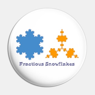 Snowflake Fractals Pin